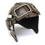 HİLALSHOP Dekoratif Metal Pilot Kaskı Dekoratif Hediyelik Çok Renkli Biblo