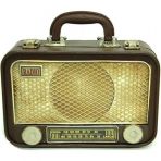 HİLALSHOP Dekoratif Metal Radyo Bavul Vintage Hediyelik Çok Renkli Biblo