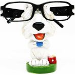 HİLALSHOP Gözlük Standı Köpek Köpek Modeli Hediyelik Çok Renkli Biblo