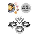 Hilamingo Home 12 Parça Metal Kurabiye Kalıbı