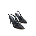 Hilary Taşlı Fileli Stiletto