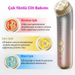 Hilda M2 Yaşlanma Karşıtı Yüz Masaj Aleti | Mikro Akım, Kırmızı Işık, Isı ve Titreşim Destekli Ev Tipi Cilt Bakım Cihazı