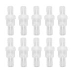 Hilitand 10 Adet Plastik Tek Yönlü Çek Valf Saydam Akvaryum Anti Geri Akış Hortum Çekvalf Balık Tankı Boru Aksesuarları için Yaylı(12mm translucent)