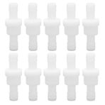 Hilitand 10 Adet Plastik Tek Yönlü Çekvalf Beyaz Akvaryum Anti Geri Akış Hortum Çekvalf Balık Tankı Boru Aksesuarları için Yaylı(10mm white)
