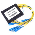 Hilitand Şirket içi kablolama için Plc fiber optik ayırıcı Tekli Mod Düşük Ekleme Kaybı 1x4 Sc/Upc Arayüzü Plc Pigtail Splitter