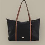 Hill Bag Yeni Sezon Paraşüt Kumaş Shopper Çanta - Tek Ebat - Siyah