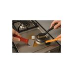 Hill Homes 3'lü Set Spatula Tel Fırça Çelik ve Bakır Fırça Derz Lavabo Mutfak Oto Pas Kir Temizleyci