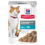 Hill's 85 GR Sterilised Alabalıklı Pouch Kısırlaştırılmış Konserve Kedi Maması