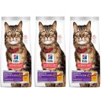 Hills Feline Sensitive 3x1.5 kg Tavuklu Yetişkin Kuru Kedi Maması
