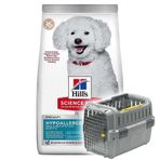 Hills Hypoallergenic Somonlu Küçük ve Mini Irk Köpek Maması 6 Kg + Moderna Odyssey Taşıma Çantası XS