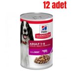 Hills Science Plan 12x370 gr Adult Biftekli Yetişkin Konserve Köpek Maması