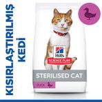 Hills Science Plan Sterilised 3 kg Kısırlaştırılmış Ördekli Yetişkin Kuru Kedi Maması