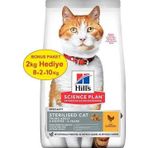 Hills Young Sterilised Tavuklu Kısırlaştırılmış Kedi Maması 8+2 Kg