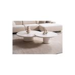 HİLLSA İznik yüksek ayak orta sehpa Ekru 110 x 105
