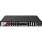 Hilook Hılook NS-0326P-230(B), 24PORT, Megabit, Poe 230W, 1 Port Gigabit Lan, 1 Port Gigabit Sfp, Long Range 250METRE, Yönetilemez, Masaüstü Switch
