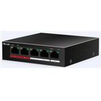 Hılook NS-0105P-35(B) 4 Port+1 Uplink 35 W Full PoE 10/100 Yönetilemez Switch
