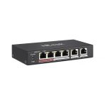 Hılook NS-0106P-35 4xFE + 2xGE Yönetilemez 35W PoE Switch