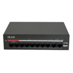HILOOK NS-0110MP-60, 8 Port, Megabit, PoE 60W, 2 Port Megabit Uplink, Yönetilemez, Masaüstü Switch