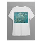 Hilosh Vincent Van Gogh Çiçek Açan Badem Ağacı Baskılı Unisex T-shirt HC03