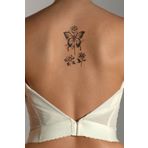 Hilvera Kelebek Ve Gül Butterfly And Rose Sırt Geçici Dövme Tattoo
