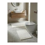HilyMily Mila Pamuklu 2'li Banyo Paspas Seti 60x90 + 40x60 Ekru
