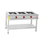 Himaksan 130 X 50 Cm Tüplü Taban Raflı 3 Gözlü Ocak
