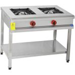 Himaksan 90 X 50 Cm Doğalgazlı Taban Raflı 2 Gözlü Ocak