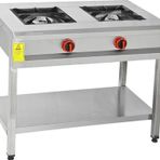 Himaksan 90 X 50 Cm Tüplü Taban Raflı 2 Gözlü Ocak