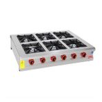 Himaksan Doğalgazlı Set Üstü Sanayi Tip Altılı 6 Göz Ocak 150*120*25 Hmk-Sog1510