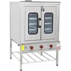 Himaksan Endüstriyel Çift Kapılı 100x100 Lpg Tüplü Pasta Börek Fırını