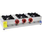 Himaksan Endüstriyel Doğalgazlı Set Üstü Mini Üçlü 3 Gözlü Ocak