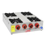 Himaksan Endüstriyel Lpg Tüplü Set Üstü Mini Dörtlü 4 Gözlü Ocak
