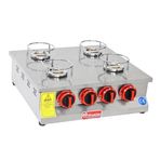 Himaksan HMK-KNFOGK 4 4'lü Set Üstü Gazlı ve Lpg Künefe Ocağı