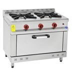 Himaksan HMK-KZG 100X60X85 1060 2'li Kuzine 2 Ocak 1 Gazlı ve Lpg Fırın