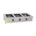 Himaksan HMK-SOG 1350 3'lü Üstü Profesyonel Gazlı ve Lpg 130x50x25 Ocak Set