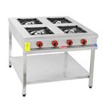 Himaksan HMK-TBOG 990 4'lü Taban Raflı Gazlı ve Lpg 90X90X85 Ocak