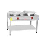 Himaksan HMK-TBTNOG 2 2'li Taban Raflı Gazlı ve Lpg Tantuni Ocağı