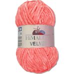 Himalaya 100 g kadife yunus yünü, 40 renk seçeneği, şönil örgü ipliği, yumuşak iplik, parlak aksesuar, kıyafet, battaniye (90046 somon pembesi)
