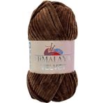 Himalaya 100 g kadife yunus yünü, 40 renk seçmek için, şönil örgü iplik, kabarık iplik, parlak aksesuar, kumaş, battaniye (90066 kahverengi)