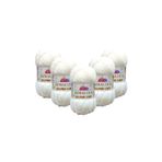 Himalaya Dolphin Baby Kadife Ip 5'li Paket - 80301 Kar Beyaz - 100 Gr. 120 Mt.