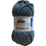 Himalaya Dolphin Baby Kadife Ip El Örgü Yünü - Antrasit