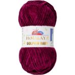 Himalaya Dolphin Baby Kadife Ip El Örgü Yünü - Mürdüm 111