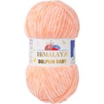 Himalaya Dolphin Baby Kadife Ip El Örgü Yünü - Somon