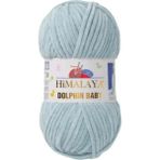 Himalaya Dolphin Baby Kadife Örgü Ipi - 80347 Küf Yeşili