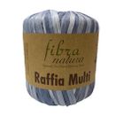 Himalaya Fibra Natura Raffia Multi - Rafya Şapka Çanta Kağıt İp 117 26 Gri Mavi