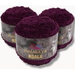 Himalaya Koala 75733 Peluş Örgü Ipi 3 Adet - Renkli