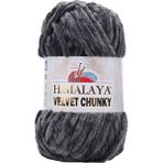 Himalaya Velvet Chunky Kadife Ip Füme - Renkli