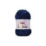 Himalaya Velvet Chunky Kadife Ip Lacivert