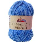 Himalaya Velvet Kadife El Örgü Ipi 100 gr - Mavi