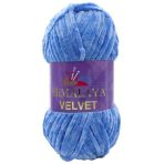 Himalaya Velvet Kadife El Örgü İpi 90027 Mavi